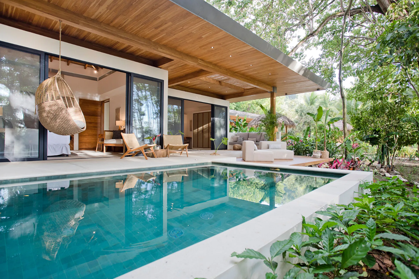 Main Banner Image - Vogue - Pasha Costa Rica One of the 5 swimming pools in front of one of the villas at Pasha Costa Rica - Luxury beachfront estate and villas